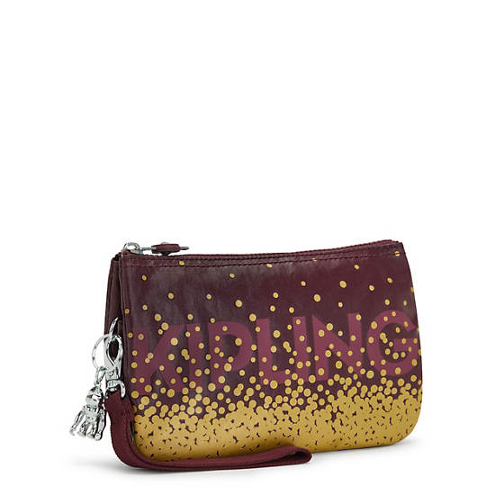 Bolsas Kipling Creativity Extra Large Metallic Wristlet Vino | MX 2066SG